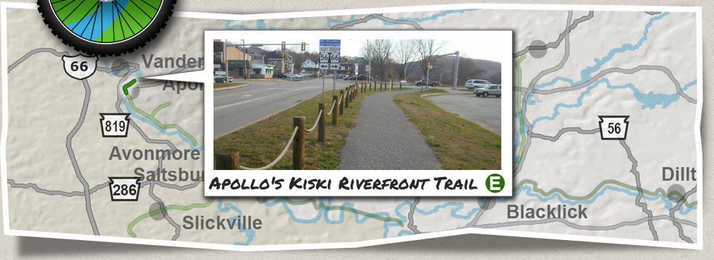 Apollo's Kiski Riverfront Trail, Walking Trail, Jogging, Bike Trail near Apollo and Vandergrift